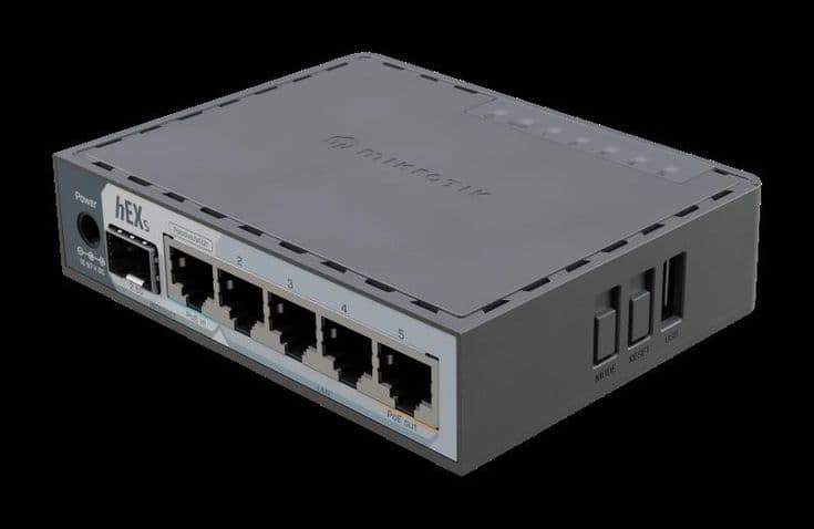 MikroTik hEX S (2025 version) with RouterOS L4, desktop case Visit site